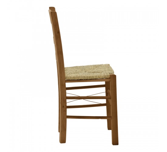 Καρέκλα καφενείου με ψάθα Ronson-Charchie καρυδί ξύλο 42x40x89εκ Υλικό: WOOD - SEAGRASS 200-000741