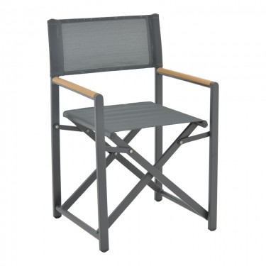 Τραπεζαρία Mabu-Klinton σετ 5τεμ αλουμίνιο και ύφασμα σε ανθρακί απόχρωση 150x80x74εκ Υλικό: ALUMINUM - PLYWOOD 200-000772