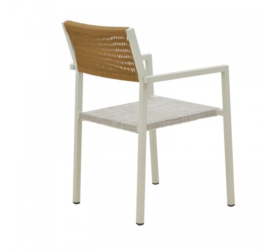 Τραπεζαρία Savor-Kliton σετ 3τεμ λευκό αλουμίνιο και rattan σε φυσικό χρώμα 80x80x74εκ Υλικό: ALUMINUM - PE RATTAN 200-000788 Τραπεζαρία Savor-Kliton σετ 3τεμ λευκό αλουμίνιο και rattan σε φυσικό χρώμα 80x80x74εκ Υλικό: ALUMINUM - PE RATTAN 200-000788