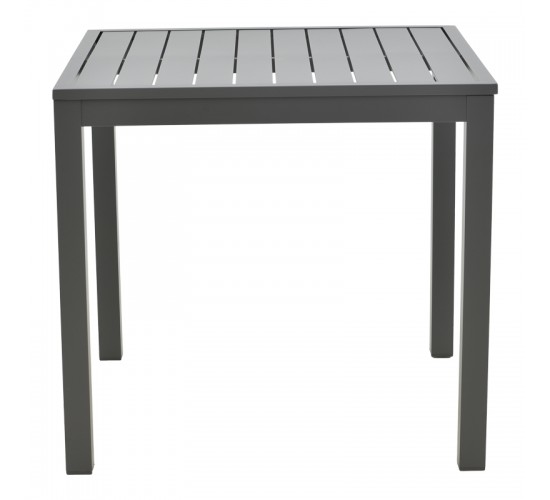 Τραπεζαρία Uplift-Kliton σετ 3τεμ ανθρακί αλουμίνιο και plywood σε γκρι απόχρωση 80x80x74εκ Υλικό: ALUMINUM - METAL - TEXTILENE 200-000818