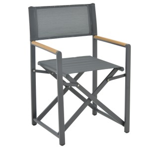 Τραπεζαρία Kliton-Mabu σετ 5τεμ αλουμίνιο σε ανθρακί απόχρωση 80x80x74εκ Υλικό: ALUMINUM 200-000852