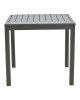 Τραπεζαρία Kliton-Naoki A σετ 3τεμ ανθρακί αλουμίνιο και μέταλλο σε μαύρη απόχρωση 80x80x74εκ Υλικό: ALUMINUM - PE RATTAN - METAL - FABRIC 200-000853