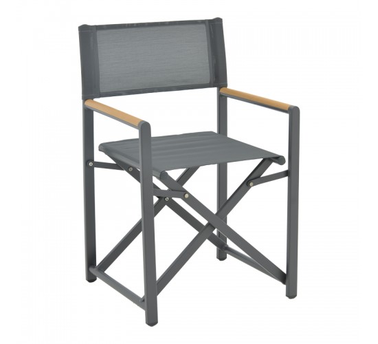 Τραπεζαρία Naoki-Kliton A σετ 5τεμ ανθρακί αλουμίνιο και pe rattan σε φυσική απόχρωση 150x80x74εκ Υλικό: ALUMINUM - PE RATTAN - METAL 200-000881