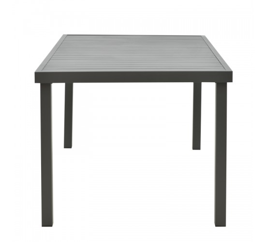 Τραπεζαρία Naoki-Kliton A σετ 5τεμ ανθρακί αλουμίνιο και pe rattan σε φυσική απόχρωση 150x80x74εκ Υλικό: ALUMINUM - PE RATTAN - METAL 200-000881