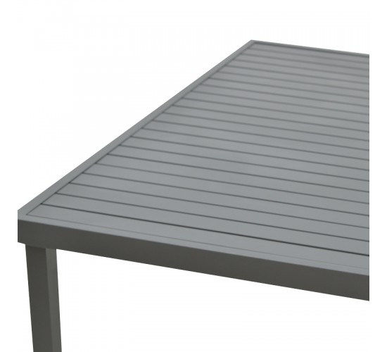 Τραπεζαρία Naoki-Kliton A σετ 5τεμ ανθρακί αλουμίνιο και pe rattan σε φυσική απόχρωση 150x80x74εκ Υλικό: ALUMINUM - PE RATTAN - METAL 200-000881