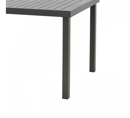 Τραπεζαρία Naoki-Kliton I σετ 5τεμ ανθρακί αλουμίνιο και pe rattan σε μαύρη απόχρωση 150x80x74εκ Υλικό: ALUMINUM - PE RATTAN - METAL - FABRIC 200-000883