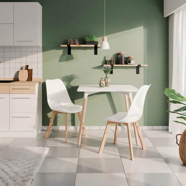 Φοιτητικό πακέτο επίπλων κουζίνας Flavor σετ 3τεμ Υλικό: MDF - BEECH WOOD - PU 200-000898