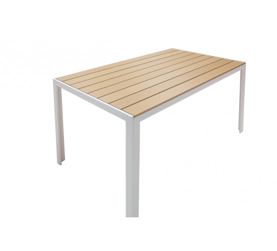 Τραπεζαρία Nares-Clutch A σετ 5τεμ λευκό αλουμίνιο και plywood σε φυσική απόχρωση 140x80x72.5εκ Υλικό: ALUMINUM - PE RATTAN - PLYWOOD 200-000926 Τραπεζαρία Nares-Clutch A σετ 5τεμ λευκό αλουμίνιο και plywood σε φυσική απόχρωση 140x80x72.5εκ Υλικό: ALUMINUM - PE RATTAN - PLYWOOD 200-000926