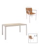 Τραπεζαρία Nares-Clutch A σετ 5τεμ λευκό αλουμίνιο και plywood σε φυσική απόχρωση 140x80x72.5εκ Υλικό: ALUMINUM - PE RATTAN - PLYWOOD 200-000926 Τραπεζαρία Nares-Clutch A σετ 5τεμ λευκό αλουμίνιο και plywood σε φυσική απόχρωση 140x80x72.5εκ Υλικό: ALUMINUM - PE RATTAN - PLYWOOD 200-000926