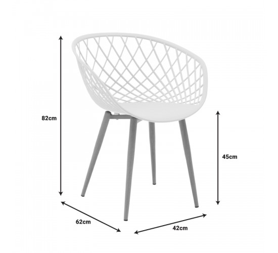 Τραπεζαρία Ezra-Balou σετ 5τεμ pp-mdf σε μαύρη απόχρωση Φ100x76εκ Υλικό: MDF - PP 200-001021