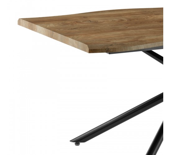 Τραπεζαρία Ditta-Jonal μόκα- καρυδί 180x90x76εκ Υλικό: MDF - METAL - PU - SOLID WOOD 200-001077 Τραπεζαρία Ditta-Jonal μόκα- καρυδί 180x90x76εκ Υλικό: MDF - METAL - PU - SOLID WOOD 200-001077