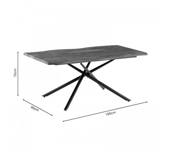 Τραπεζαρία Ditta-Jonal μόκα- καρυδί 180x90x76εκ Υλικό: MDF - METAL - PU - SOLID WOOD 200-001077 Τραπεζαρία Ditta-Jonal μόκα- καρυδί 180x90x76εκ Υλικό: MDF - METAL - PU - SOLID WOOD 200-001077