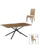 Τραπεζαρία Ditta-Jonal μόκα- καρυδί 180x90x76εκ Υλικό: MDF - METAL - PU - SOLID WOOD 200-001077 Τραπεζαρία Ditta-Jonal μόκα- καρυδί 180x90x76εκ Υλικό: MDF - METAL - PU - SOLID WOOD 200-001077
