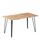 Τραπεζαρία Ditta-Izzac μόκα- καρυδί 140x80x76εκ Υλικό: MDF - METAL - PU - SOLID WOOD 200-001078 Τραπεζαρία Ditta-Izzac μόκα- καρυδί 140x80x76εκ Υλικό: MDF - METAL - PU - SOLID WOOD 200-001078
