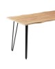 Τραπεζαρία Ditta-Izzac μόκα- καρυδί 140x80x76εκ Υλικό: MDF - METAL - PU - SOLID WOOD 200-001078 Τραπεζαρία Ditta-Izzac μόκα- καρυδί 140x80x76εκ Υλικό: MDF - METAL - PU - SOLID WOOD 200-001078