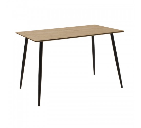 Τραπεζαρία Cuba-Parker σετ 5τεμ mdf σε sonoma-μαύρη απόχρωση 120x70x76cm Υλικό: PU - METAL - MDF 200-001153 Τραπεζαρία Cuba-Parker σετ 5τεμ mdf σε sonoma-μαύρη απόχρωση 120x70x76cm Υλικό: PU - METAL - MDF 200-001153