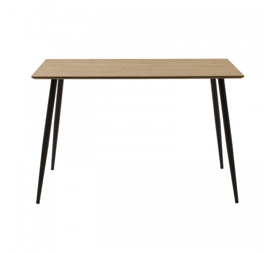 Τραπεζαρία Cuba-Parker σετ 5τεμ mdf σε sonoma-μαύρη απόχρωση 120x70x76cm Υλικό: PU - METAL - MDF 200-001153 Τραπεζαρία Cuba-Parker σετ 5τεμ mdf σε sonoma-μαύρη απόχρωση 120x70x76cm Υλικό: PU - METAL - MDF 200-001153