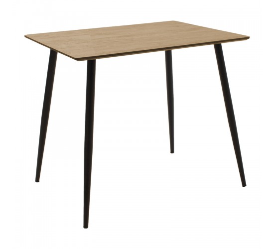 Τραπεζαρία Cuba-Parker σετ 3τεμ mdf σε sonoma-μαύρη απόχρωση 70x70x75cm Υλικό: PU - METAL - MDF 200-001154 Τραπεζαρία Cuba-Parker σετ 3τεμ mdf σε sonoma-μαύρη απόχρωση 70x70x75cm Υλικό: PU - METAL - MDF 200-001154