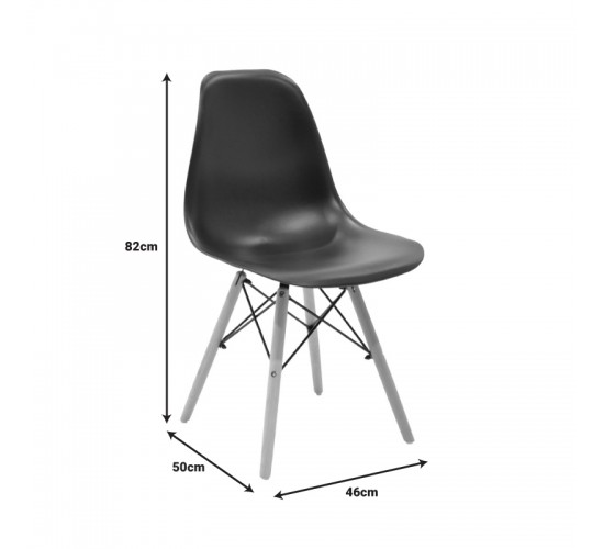 Τραπεζαρία Cuba-Julita σετ 5τεμ MDF sonoma-μαύρο-φυσικό 120x70x76εκ Υλικό: PP - METAL - MDF 200-001194 Τραπεζαρία Cuba-Julita σετ 5τεμ MDF sonoma-μαύρο-φυσικό 120x70x76εκ Υλικό: PP - METAL - MDF 200-001194