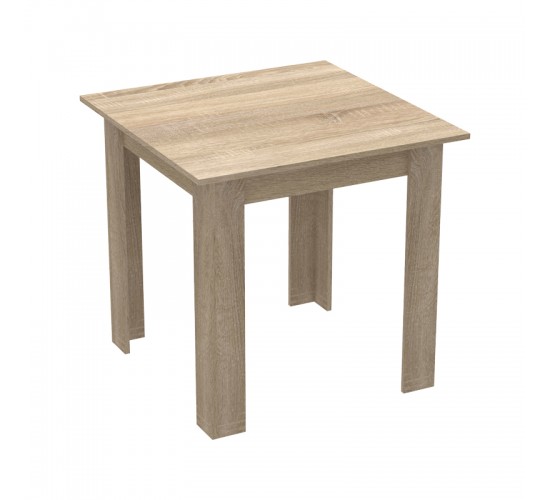 Τραπεζαρία Manka I-Julita σετ 3τεμ σε sonoma-μαύρη απόχρωση 80x80x77εκ Υλικό: PP - METAL - MDF 200-001200