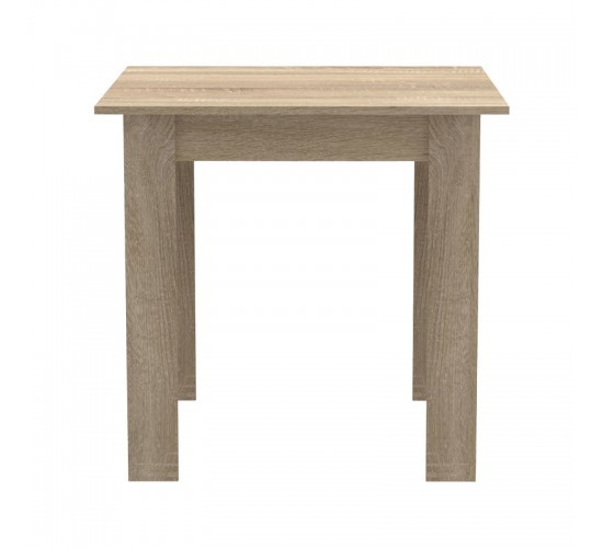 Τραπεζαρία Manka I-Julita σετ 3τεμ σε sonoma-μαύρη απόχρωση 80x80x77εκ Υλικό: PP - METAL - MDF 200-001200