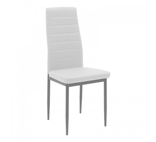 Τραπεζαρία Cuba-Parker σετ 5τεμ sonoma-λευκό 120x80x75εκ Υλικό: PU - METAL - GLASS 200-001209 Τραπεζαρία Cuba-Parker σετ 5τεμ sonoma-λευκό 120x80x75εκ Υλικό: PU - METAL - GLASS 200-001209