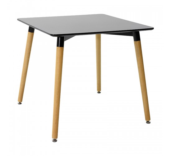Τραπεζαρία Natali-Noor σετ 3τεμ MDF μαύρο-μπεζ ύφασμα 80x80x76εκ Υλικό: PP - MDF 200-001296 Τραπεζαρία Natali-Noor σετ 3τεμ MDF μαύρο-μπεζ ύφασμα 80x80x76εκ Υλικό: PP - MDF 200-001296