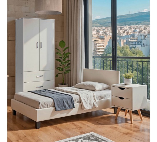 Φοιτητικό πακέτο επίπλων κρεβατοκάμαρας Escape σετ 3τεμ Υλικό: MELAMINE CHIPBOARD 200-001323 Φοιτητικό πακέτο επίπλων κρεβατοκάμαρας Escape σετ 3τεμ Υλικό: MELAMINE CHIPBOARD 200-001323