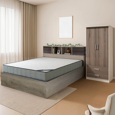 Φοιτητικό πακέτο επίπλων κρεβατοκάμαρας Mellow σετ 3τεμ Υλικό: MDF. Μοριοσανίδα 200-001351