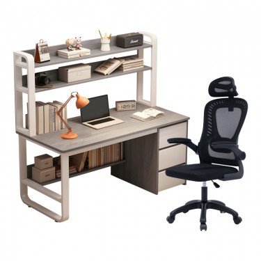 Φοιτητικό πακέτο επίπλων γραφείου Phase σετ 2τεμ Υλικό: MELAMINE CHIPBOARD-Mesh- ALU 200-001363