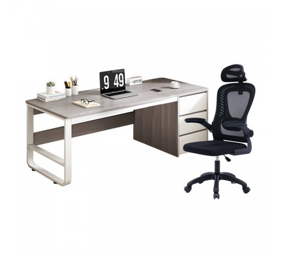 Φοιτητικό πακέτο επίπλων γραφείου Think σετ 2τεμ Υλικό: MELAMINE CHIPBOARD-Mesh- ALU 200-001364