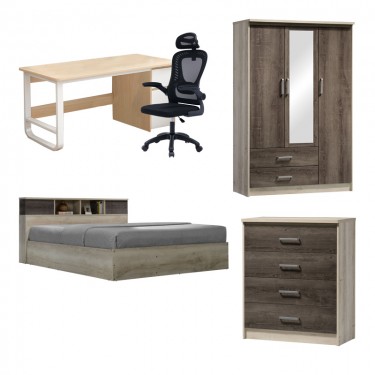 Φοιτητικό πακέτο επίπλων Intermission σετ 5τεμ Υλικό: MELAMINE CHIPBOARD-PU- 200-001375