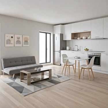 Φοιτητικό πακέτο επίπλων Smoothness σετ 5τεμ Υλικό: MELAMINE CHIPBOARD-PU- 200-001377