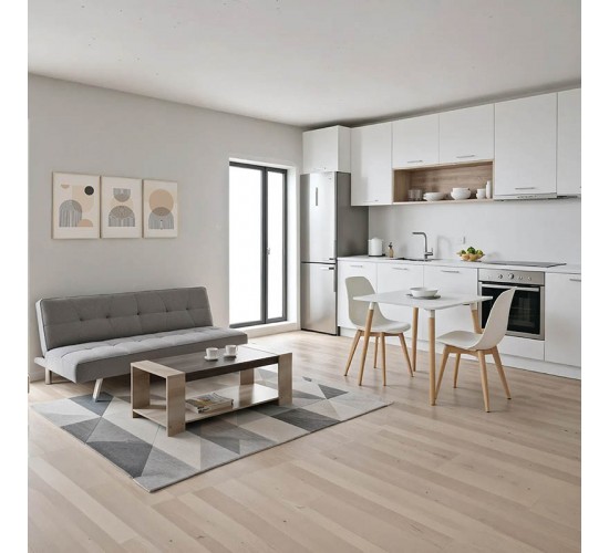 Φοιτητικό πακέτο επίπλων Smoothness σετ 5τεμ Υλικό: MELAMINE CHIPBOARD-PU- 200-001377
