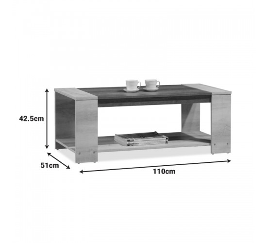 Φοιτητικό πακέτο επίπλων σαλονιού Atmos σετ 2τεμ Υλικό: MELAMINE CHIPBOARD-PU- 200-001383