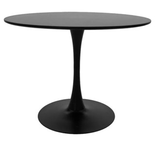 Τραπεζαρία Balou-Noor σετ 5τεμ MDF μαύρο-γκρι Φ120x73εκ Υλικό: MDF - METAL - VELVET 200-001419