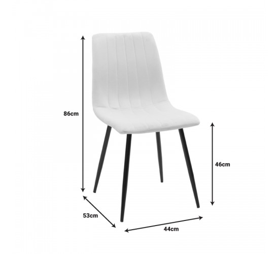 Τραπεζαρία Balou-Noor σετ 5τεμ MDF μαύρο-κίτρινο Φ120x73εκ Υλικό: MDF - METAL - VELVET 200-001423