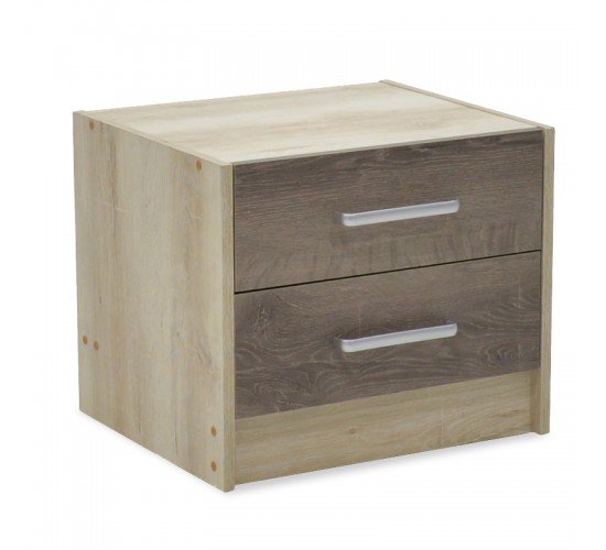 Σετ Κρεβατοκάμαρας Olympus Castillo Toro με Κρεβάτι 160x200εκ Σετ 3τεμ Υλικό: Μοριοσανίδα με επένδυση 3D Paper Wood 200-001441