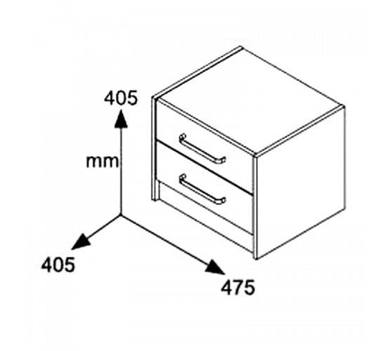 Σετ Κρεβατοκάμαρας Olympus Castillo Toro με Κρεβάτι 160x200εκ Σετ 3τεμ Υλικό: Μοριοσανίδα με επένδυση 3D Paper Wood 200-001441