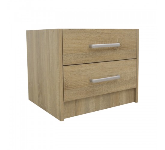 Σετ Κρεβατοκάμαρας Olympus Sonoma με Κρεβάτι 120x200εκ Σετ 4τεμ Υλικό: MDF. Μοριοσανίδα με επένδυση 3D Paper Wood 200-001447