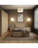 Σετ Κρεβατοκάμαρας Olympus Sonoma με Κρεβάτι 120x200εκ Σετ 4τεμ Υλικό: MDF. Μοριοσανίδα με επένδυση 3D Paper Wood 200-001447