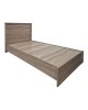 Κρεβάτι με στρώμα Athos-Dreamer sonoma 90x190εκ Υλικό: 15mm Particle Board - POCKET SPRING MATTRESS 200-001453
