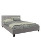Κρεβάτι με στρώμα Mago-Dreamer pu γκρι 150x200εκ Υλικό: PU - POCKET SPRING MATTRESS  - FOAM 200-001483