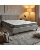 Κρεβάτι με στρώμα Mago-Dreamer pu γκρι 150x200εκ Υλικό: PU - POCKET SPRING MATTRESS  - FOAM 200-001483