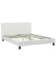 Κρεβάτι με στρώμα Nevil-Dreamer pu λευκό 150x200εκ Υλικό: PU - POCKET SPRING MATTRESS  - FOAM 200-001484