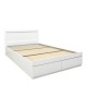 Κρεβάτι με στρώμα και συρτάρι Olympus-Dreamer λευκό 100x200εκ Υλικό: MDF.  POCKET SPRING MATTRESS  - FOAM 200-001503