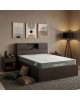 Κρεβάτι με στρώμα Olympus-Dreamer wenge 120x200εκ Υλικό: MDF.  POCKET SPRING MATTRESS  - FOAM 200-001506