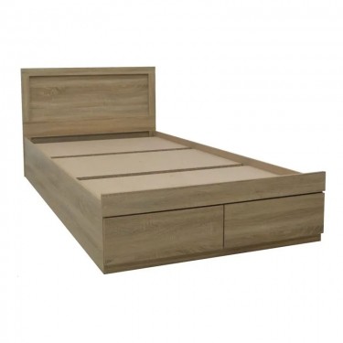 Κρεβάτι με στρώμα Olympus-Dreamer sonoma 120x200εκ Υλικό: MDF.  POCKET SPRING MATTRESS  - FOAM 200-001507
