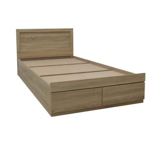Κρεβάτι με στρώμα Olympus-Dreamer sonoma 120x200εκ Υλικό: MDF.  POCKET SPRING MATTRESS  - FOAM 200-001507
