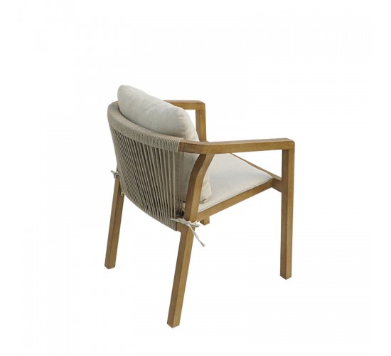 Τραπεζαρία Malibu Σετ 7τεμ μασίφ ξύλο ακακίας 160x90x75εκ Υλικό: SOLID ACACIA WOOD 200-001620